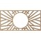 Ekena Millwork Hoover Wood Fretwork Pierced Ceiling Medallion, Red Oak, 32"W x 16"H x 11 7/8"ID x 1/4"T CMWP32X16X0250HORO - alternate 4
